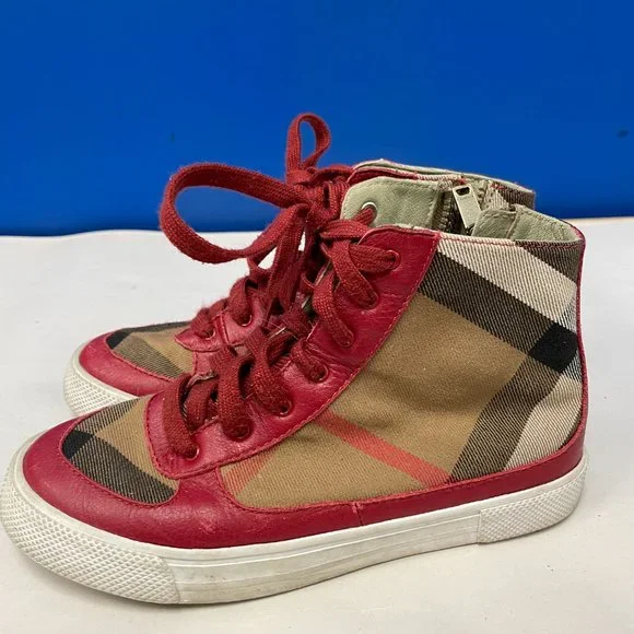 Burberry 'Merrison' Kid's High Top Sneaker - Size 34